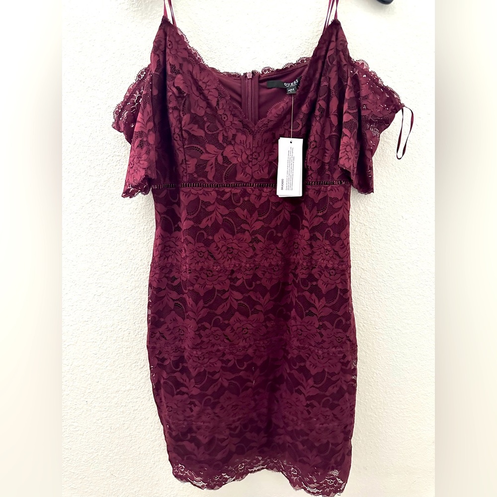 Burgundy dress
